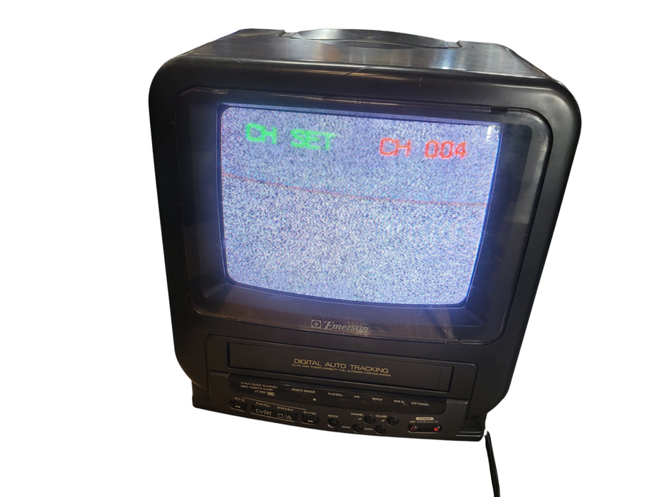 Vintage Emerson 9" TV/VCR Combo VHS Player Television VT0951