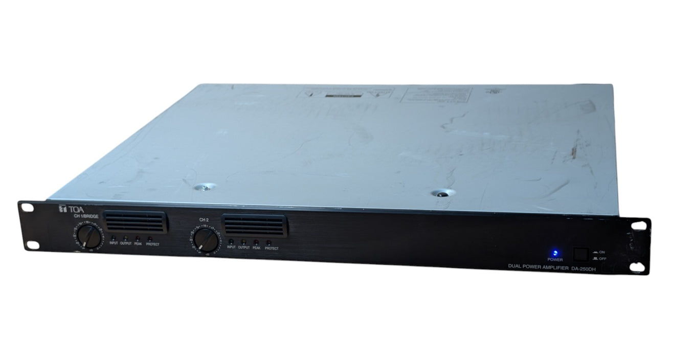 TOA DA-250DH - Dual Channel Power Amplifier 1U Rackmount