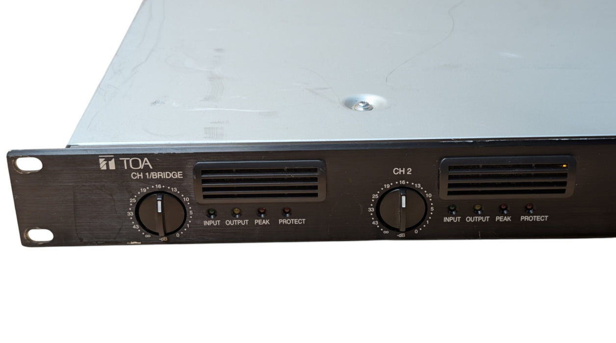 TOA DA-250DH - Dual Channel Power Amplifier 1U Rackmount