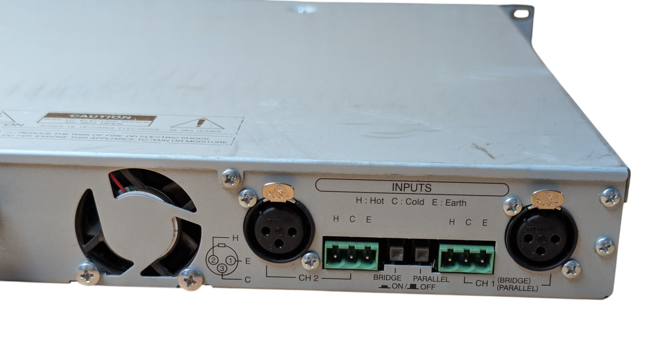 TOA DA-250DH - Dual Channel Power Amplifier 1U Rackmount
