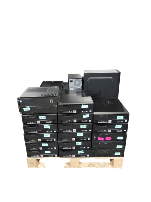 Lot of 41x 9th-10th Gen i-series Tested Generic Desktops (THG-1)