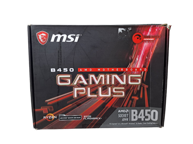 MSI B450 Gaming Plus Micro ATX AMD AM4 Motherboard *READ*