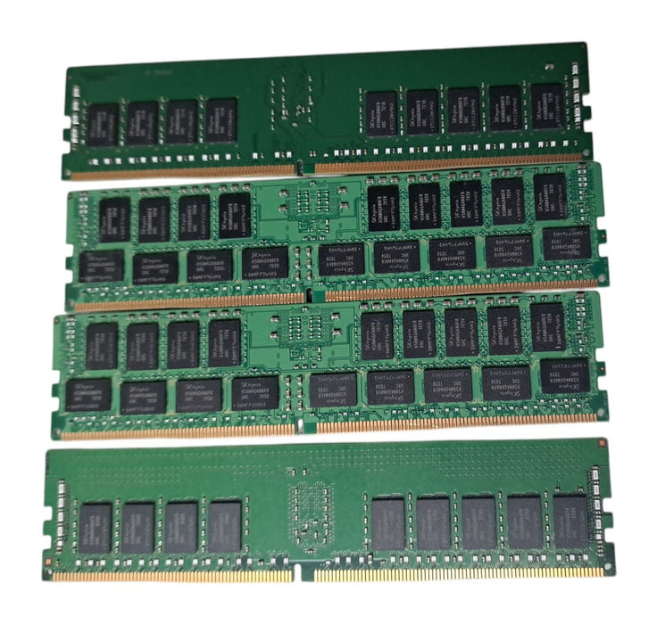Lot of 4x SK PC4-2400T Hynix 16GB DDR4-2400T ECC RDIMM Server RAM 64GB Total