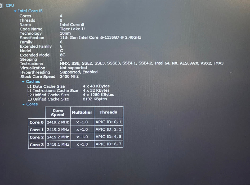 HP ProBook 440 G8 Intel Core i5-1135G7 2.40GHz 16GB RAM 256GB SSD