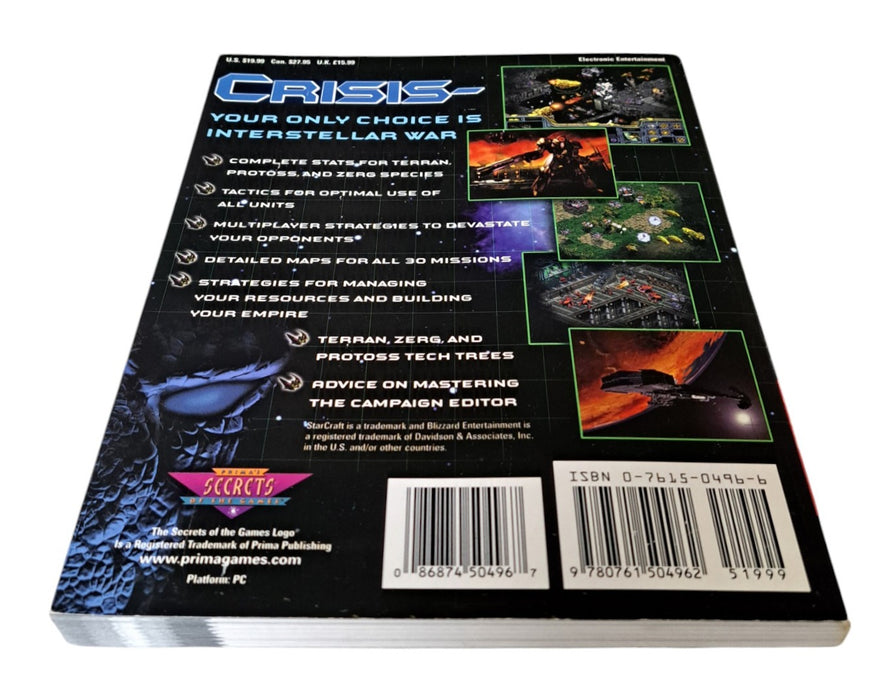Prima StarCraft Official Strategy Guide - Bart Farkas PC Game Book