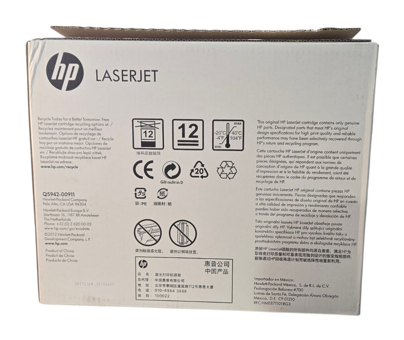 Open Box HP LaserJet Q5942YC Black Print Cartridge for LaserJet 4250 4350