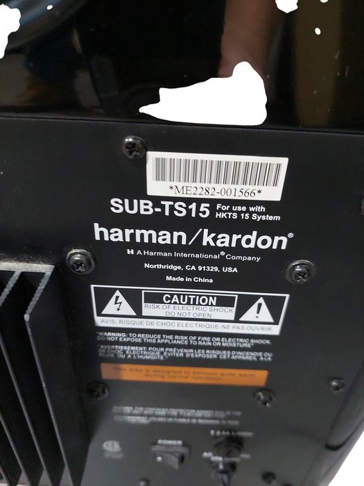 Bundle of 2 Harmon Kardon Subwoofer TS-15 SUB