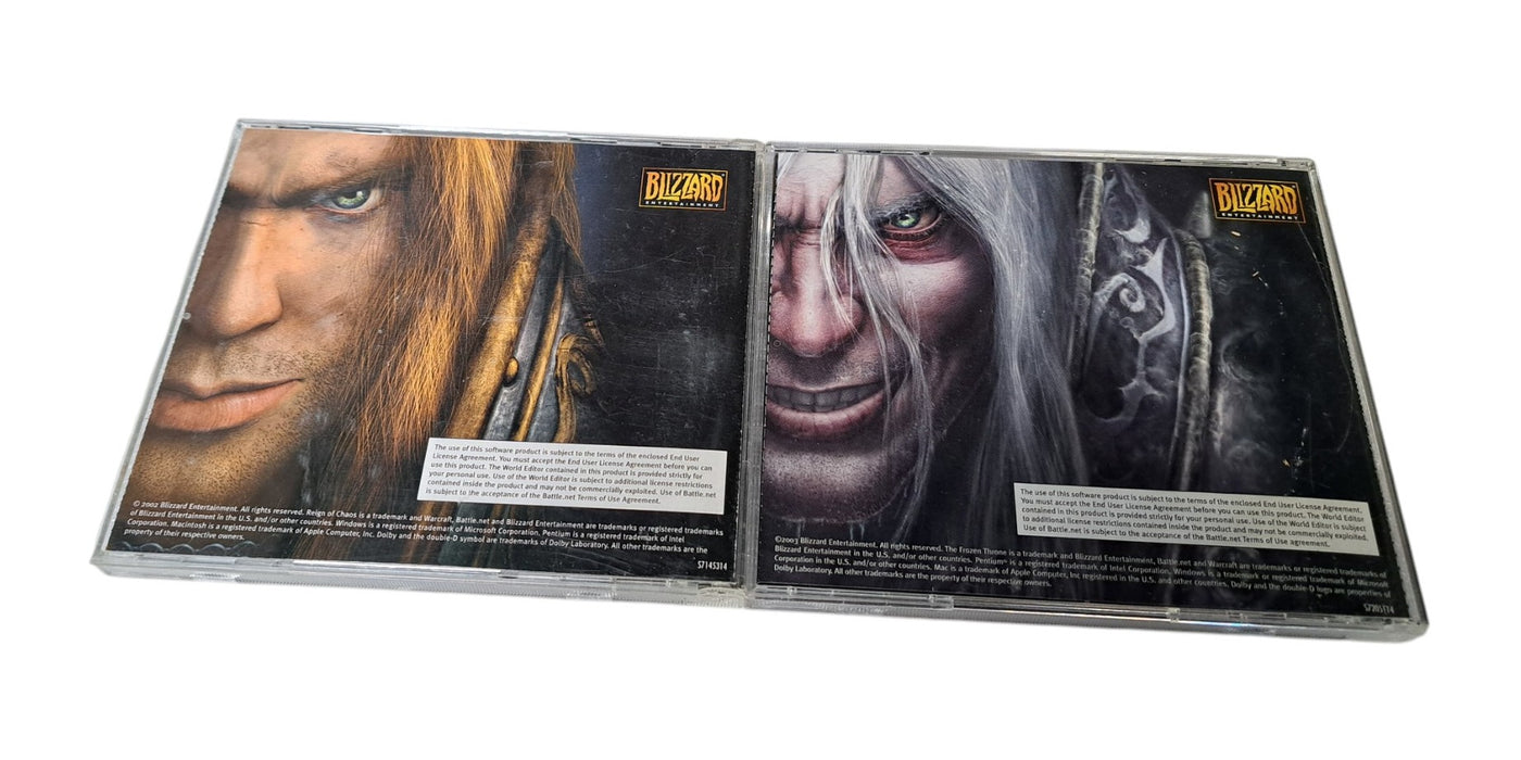 Blizzard Warcraft III Reign of Chaos & The Frozen Throne PC Mac CD-ROM Set