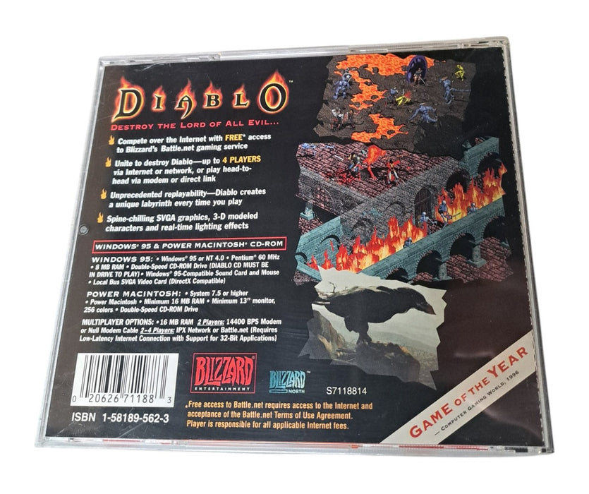 Diablo - PC Windows 95 & Power Macintosh CD-ROM Game with Jewel Case