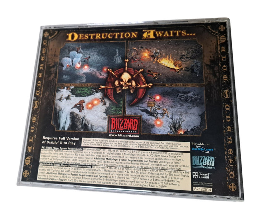 Blizzard Diablo II Lord of Destruction PC Mac Expansion Set CD-ROM in Jewel Case