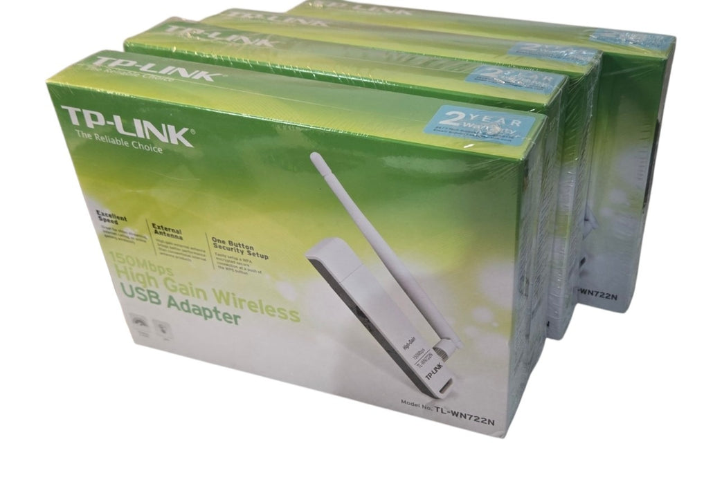 TP-Link TL-WN722N 150Mbps High Gain Wireless USB Adapter Lot of 4