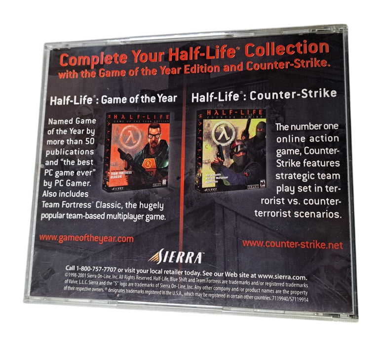 Sierra Valve Half-Life Blue Shift - PC CD-ROM Video Game with Jewel Case