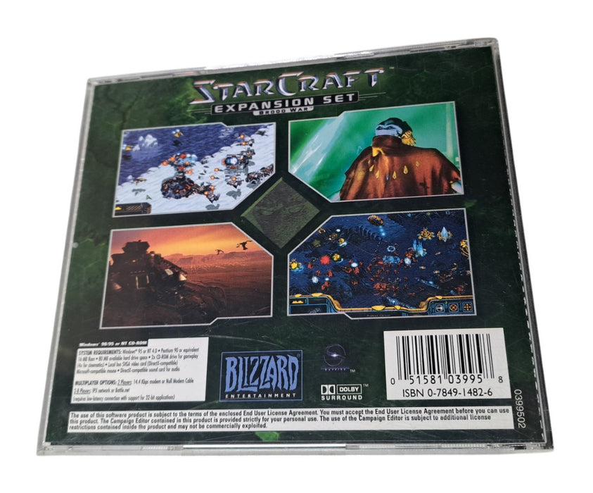 StarCraft Brood War Expansion Set PC CD-ROM With Jewel Case