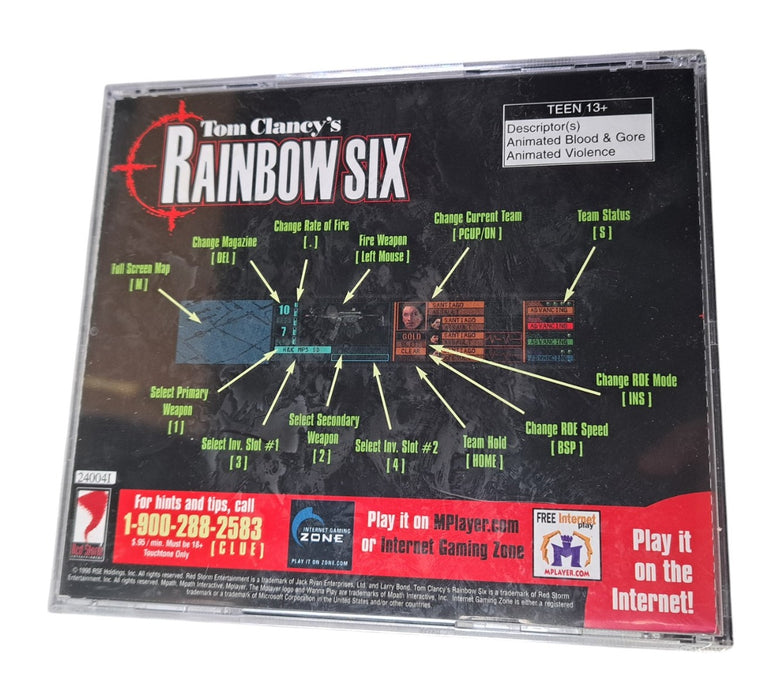 Tom Clancy's Rainbow Six PC CD-ROM Video Game With Jewel Case Sealed