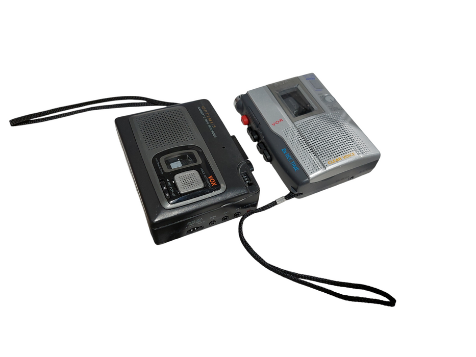 Bundle of 2 Cassette Tape Recorders Optimus CTR-115 & Sony TCM-200DV