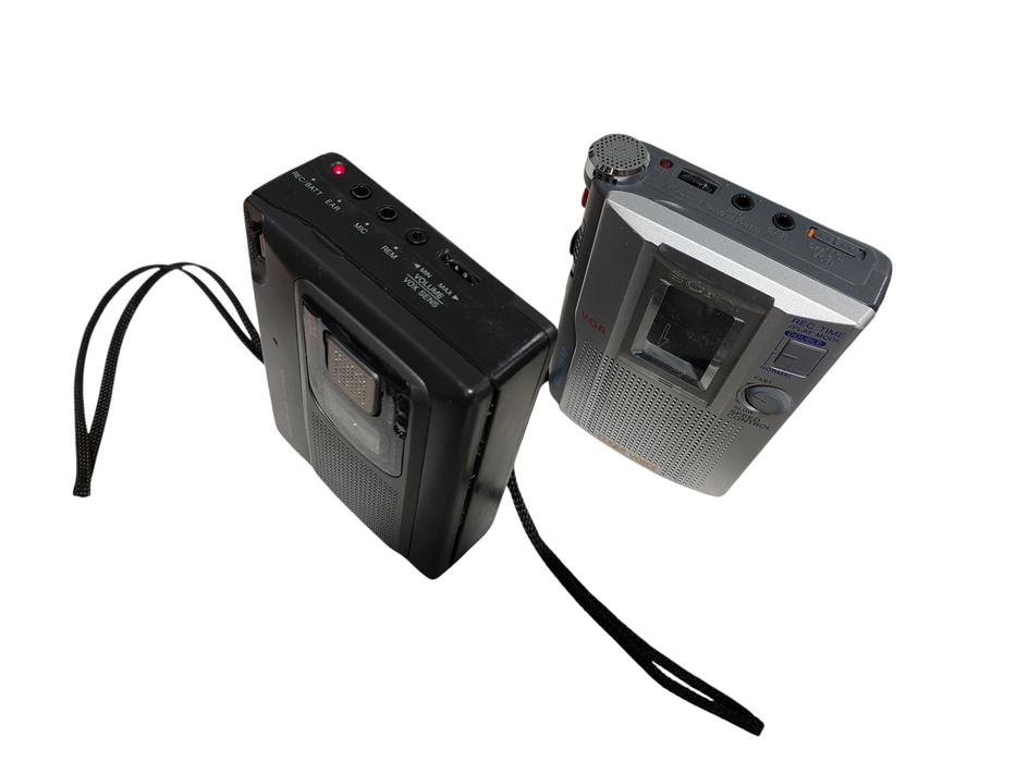Bundle of 2 Cassette Tape Recorders Optimus CTR-115 & Sony TCM-200DV