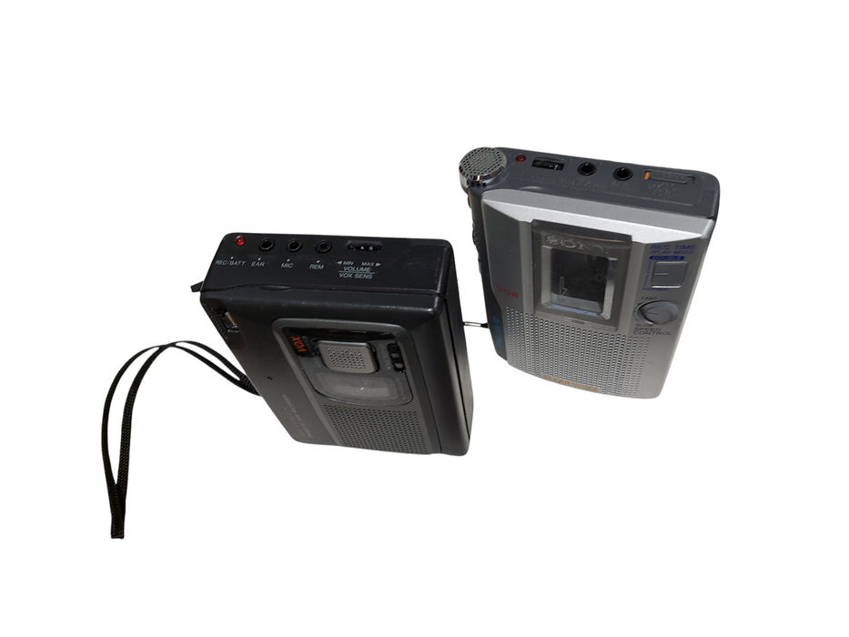 Bundle of 2 Cassette Tape Recorders Optimus CTR-115 & Sony TCM-200DV