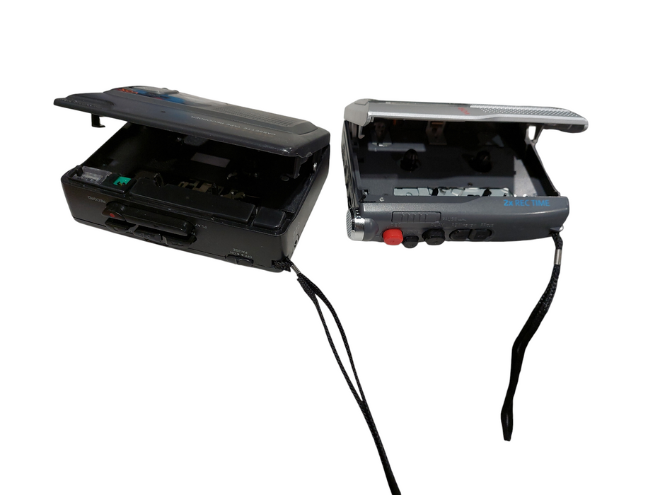 Bundle of 2 Cassette Tape Recorders Optimus CTR-115 & Sony TCM-200DV