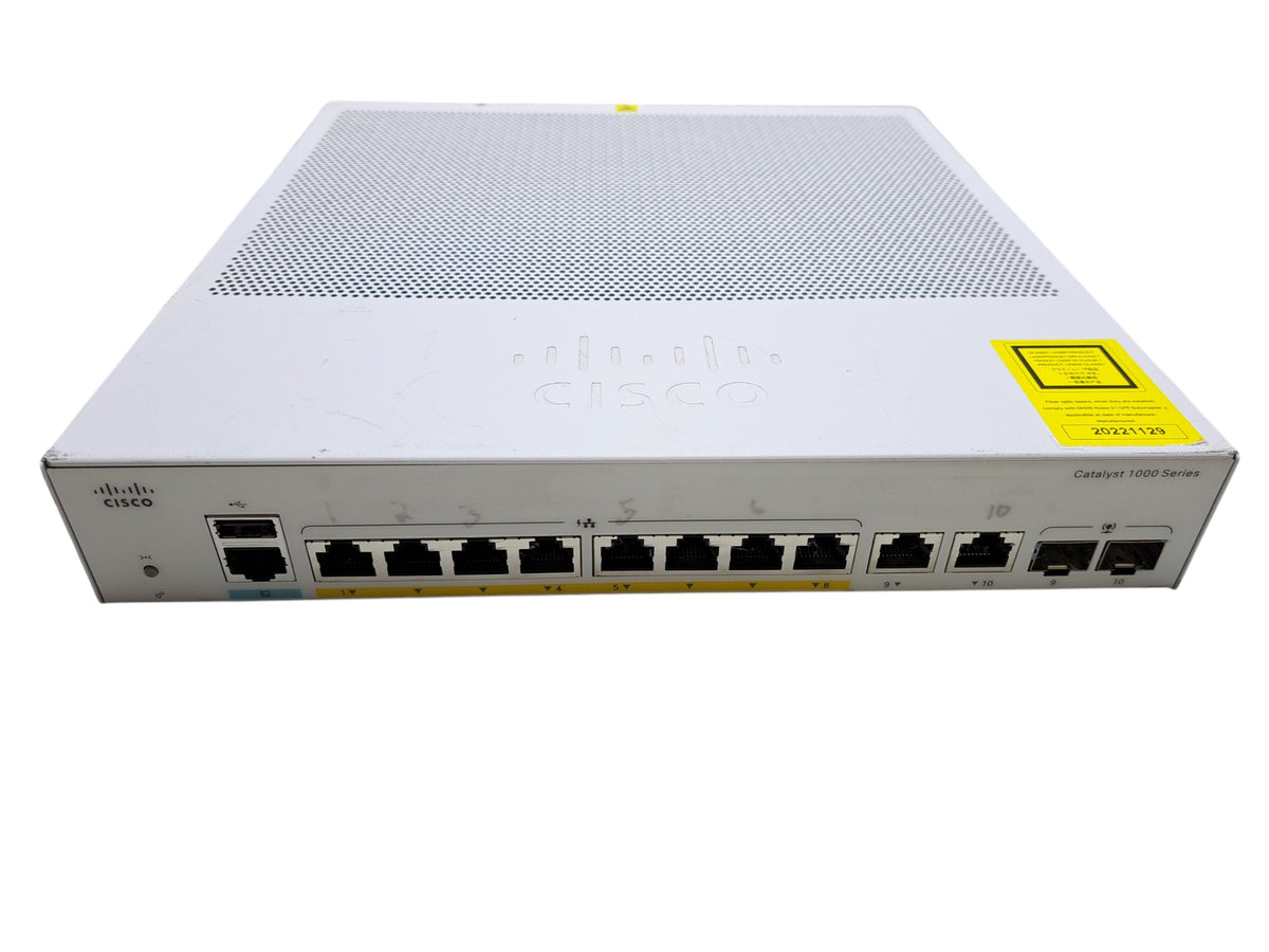 Cisco Catalyst C1000-8P-2G-L | 8-Port Gigabit PoE+ Silent Switch
