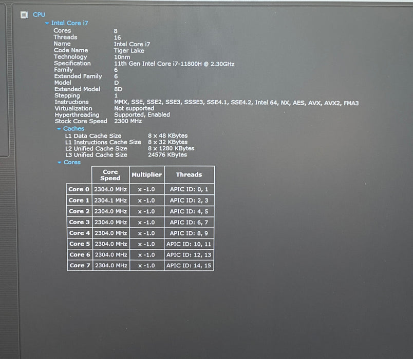 Dell XPS 15 9510 i7-11800H RTX 3050 Ti 4GB GPU 16GB RAM 256GB SSD READ!