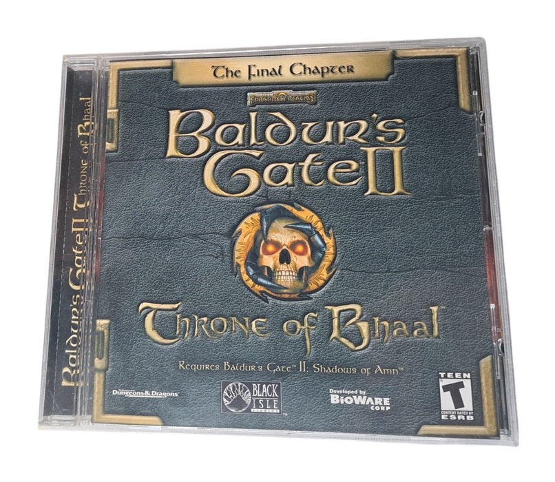 Baldur's Gate II Throne of Bhaal Expansion PC CD-ROM with Jewel Case