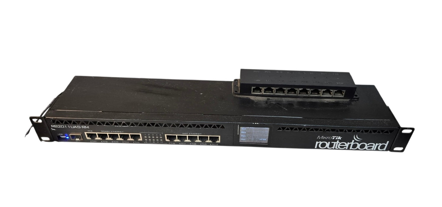 MikroTik RouterBOARD RB2011UAS-RM 1U Rackmount Router 1x SFP 5x GbE 5x FE