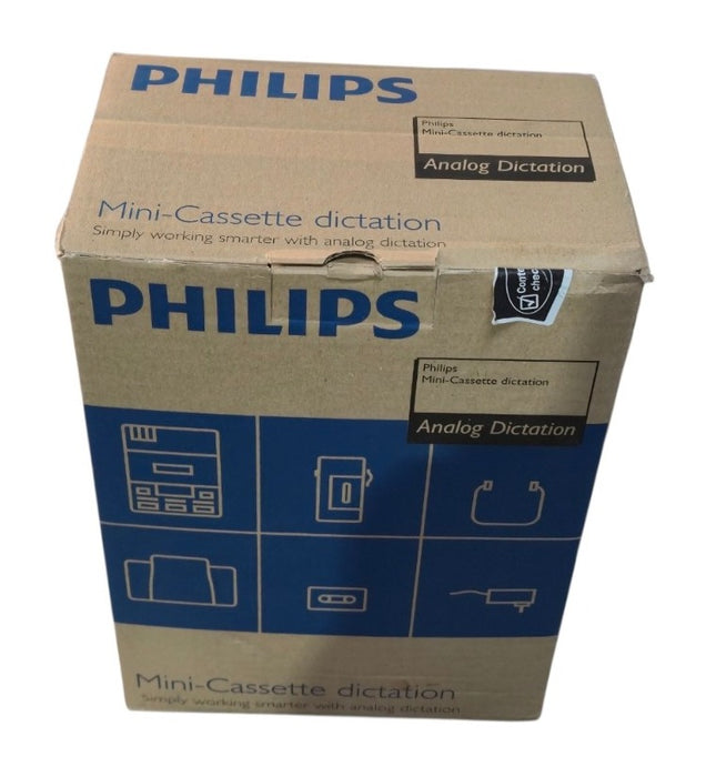 Open Box Philips LFH0720/52-720 Executive Mini-Cassette Transcription System Set
