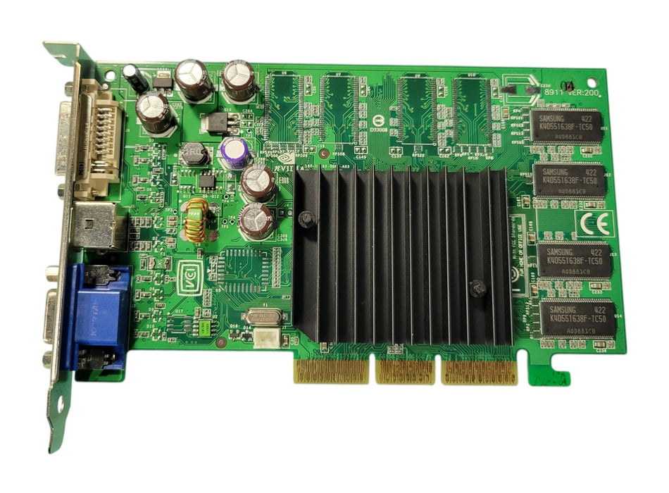 MSI MS-8911 Ver:200 - AGP 8X Video Graphics Card DVI VGA S-Video
