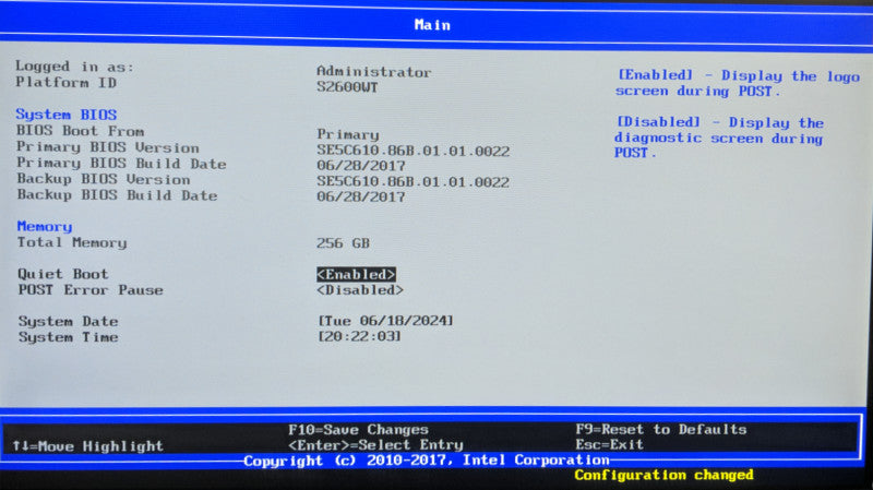 McAfee Intel S2600WT Server | 2x Xeon E5-2680 v4, 256GB DDR4, No HDD | *READ* Q