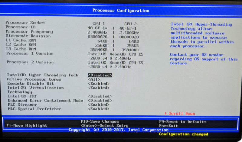 McAfee Intel S2600WT Server | 2x Xeon E5-2680 v4, 256GB DDR4, No HDD | *READ* Q
