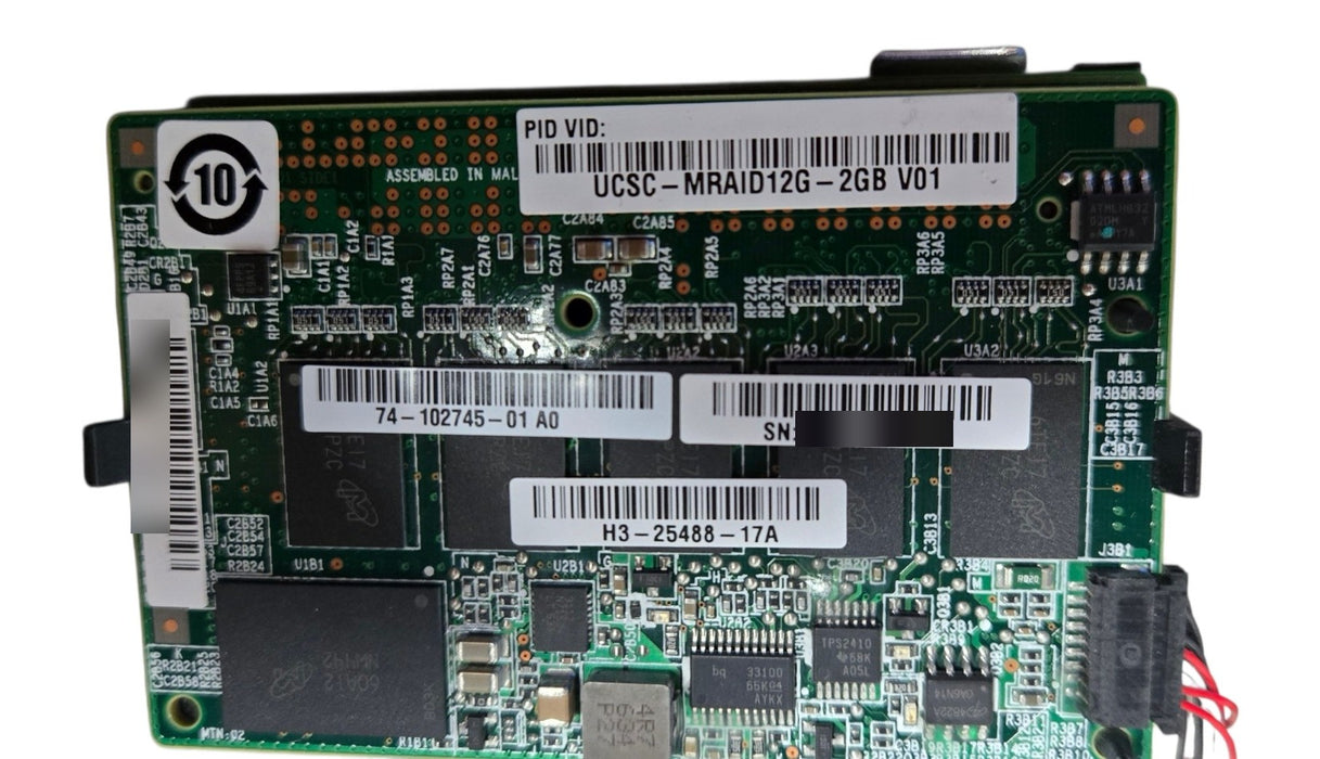 Cisco UCSC-MRAID12G-2GB V01 UCSC-MRAID12G-2GB 12Gbps SAS RAID Controller with