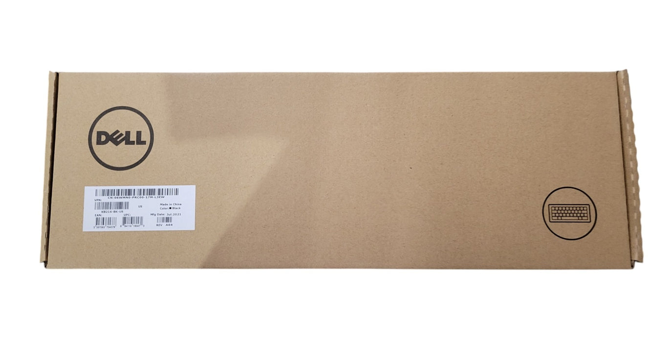 Dell KB216-BK-US Wired Multimedia Keyboard Black
