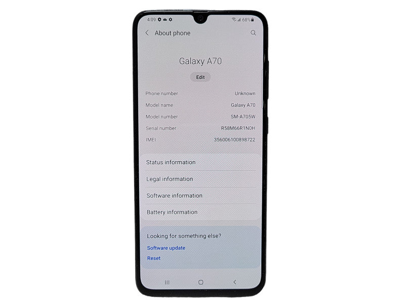 Samsung Galaxy A70 128GB (SM-A705W) READ $