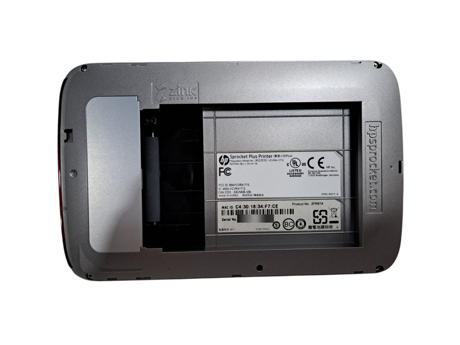 HP Sprocket Plus Printer - Portable Photo Printer Red | VCVRA-1713