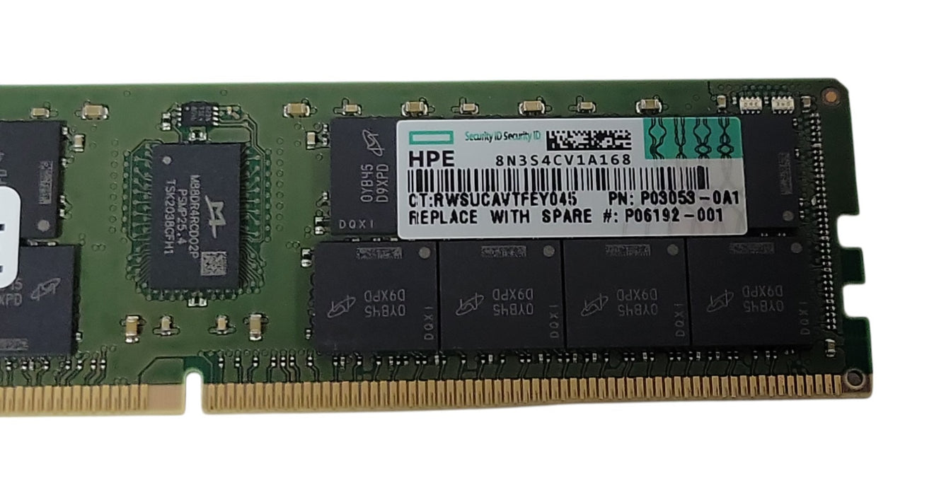 HPE Micron 64GB 2Rx4 PC4-2933Y-R DDR4 RDIMM Server Memory