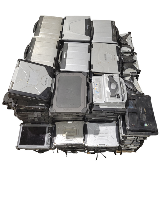 Lot 155x Mix ToughBooks /ToughPad  Panasonic/Dell  Pentium/1-2g/3-5g AS-IS