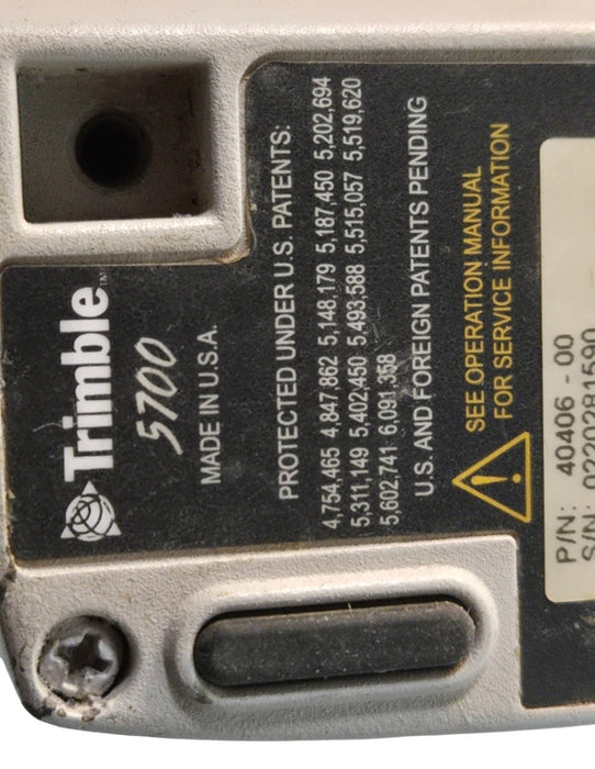 Trimble 5700 GPS Receiver with Zephyr Geodetic Antenna Hard Case | SEE