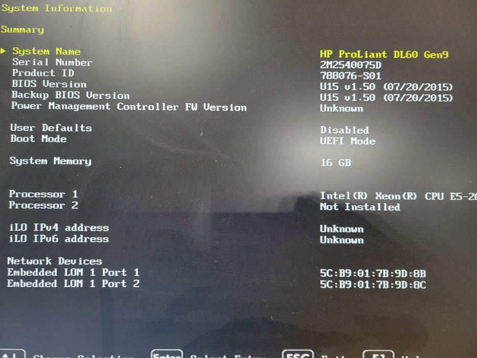 HP ProLiant DL60 Gen9 4x LFF - Xeon E5-2603 v3 8GB B140i 550W PSU