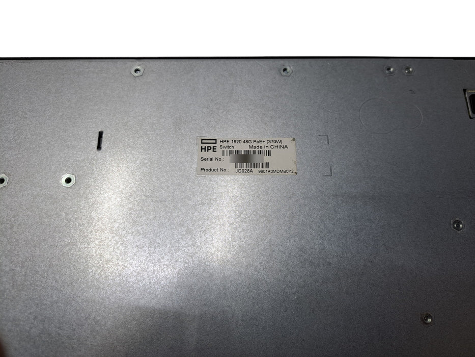 HPE OfficeConnect 1920 48G PoE+ (370W) JG928A - 48-Port GbE PoE+ 4x SFP Switch