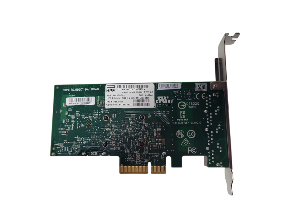 HP 331T 1Gb Gigabit 4-Port Ethernet Adapter