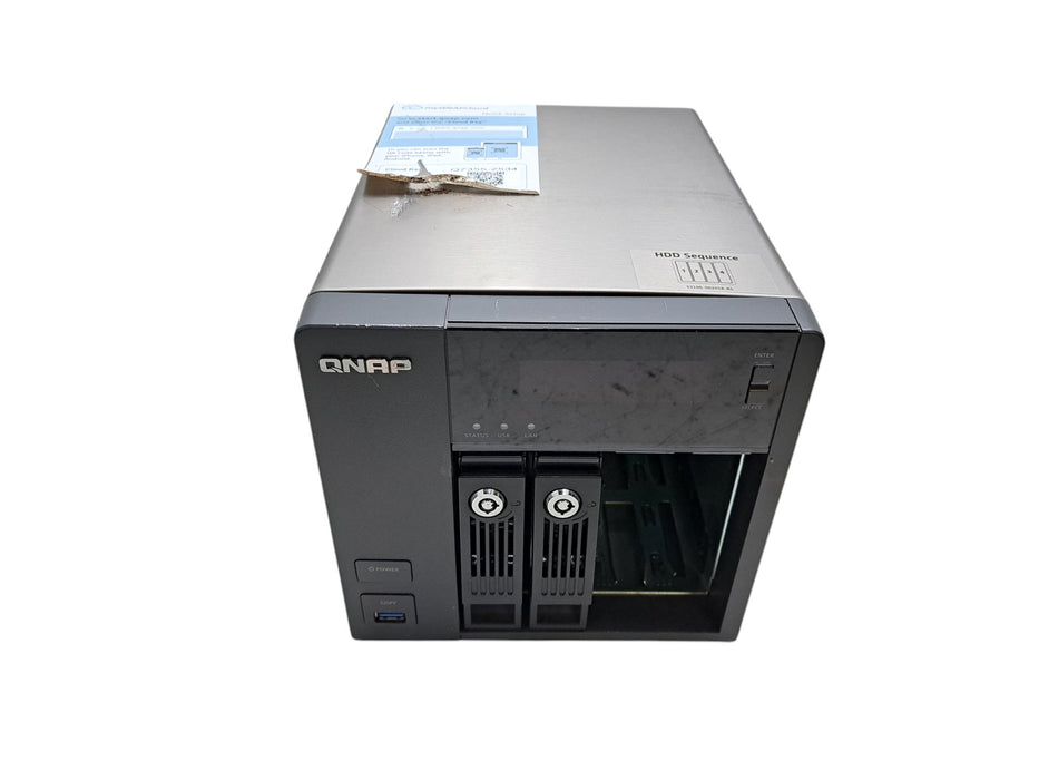 QNAP TS-453 Pro 4-Bay Network Attached Storage NAS w/ 2x Caddies (READ)