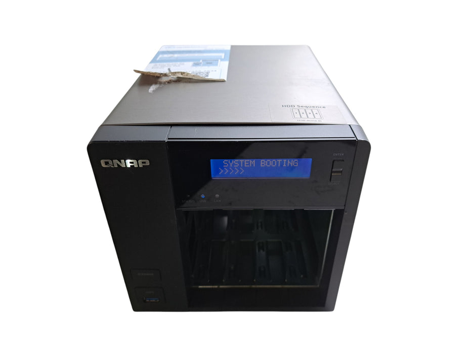 QNAP TS-453 Pro 4-Bay Network Attached Storage NAS w/ 2x Caddies (READ)