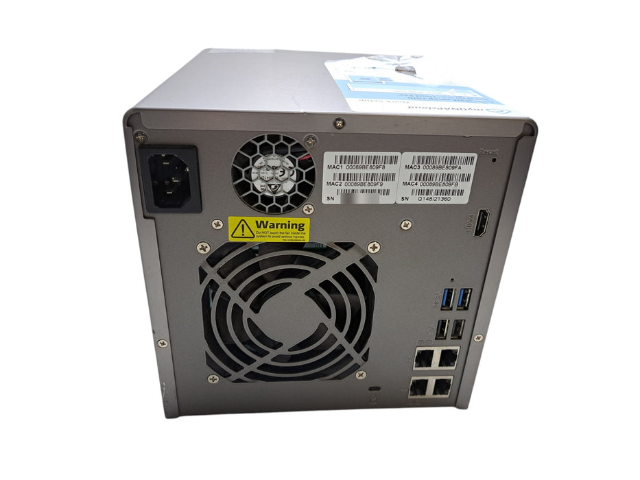 QNAP TS-453 Pro 4-Bay Network Attached Storage NAS w/ 2x Caddies (READ)