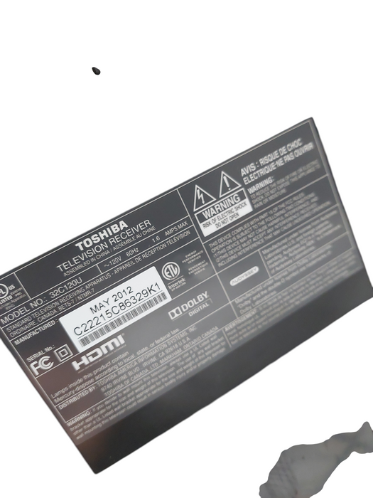 Toshiba TV 32" Model: 32C120U