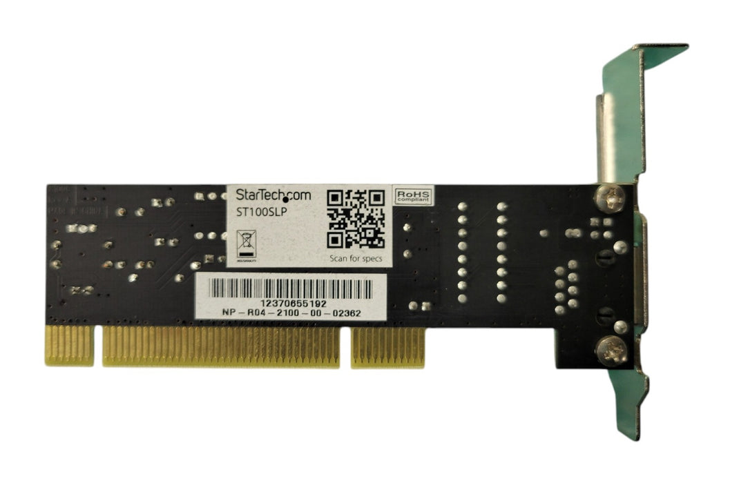 StarTech.com ST100SLP 1-Port Fast Ethernet Low Profile PCI Network Card