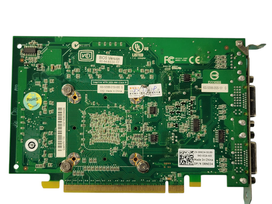 NVIDIA Quadro FX 1700 512MB Dual DVI PCIe Graphics Card Dell 0RN034