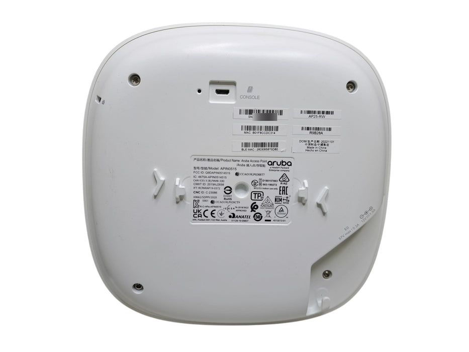 Aruba Instant On AP25 APIN0515 Wireless Access Point R9B28A (READ)