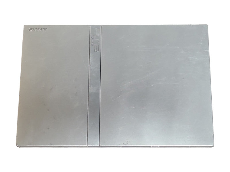 Sony PlayStation 2 Slim PS2 Silver Console, SCPH-77001, READ