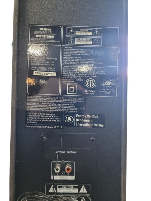 ITSB-200 42-Inch Tall Tower Bluetooth Stereo System