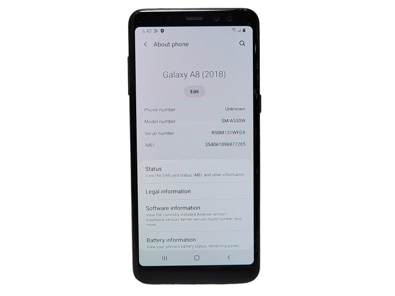 Samsung Galaxy A8 32GB (SM-A530W) READ $